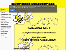 Tablet Screenshot of busybeesdelivery.com